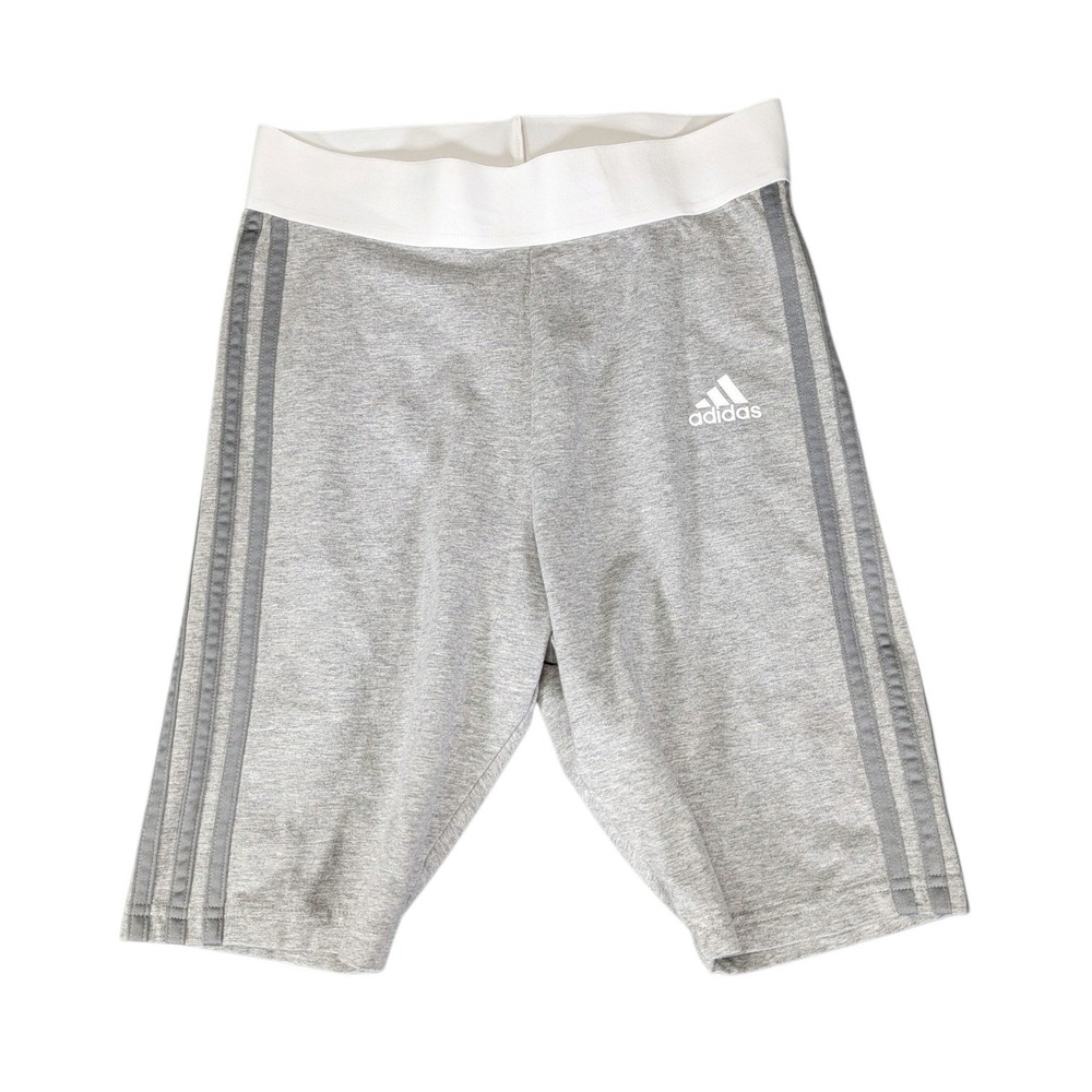 Adidas W MH CO Shorts Womens Small Grey Heather Athletic Biker Shorts HA1775 - Picture 1 of 5
